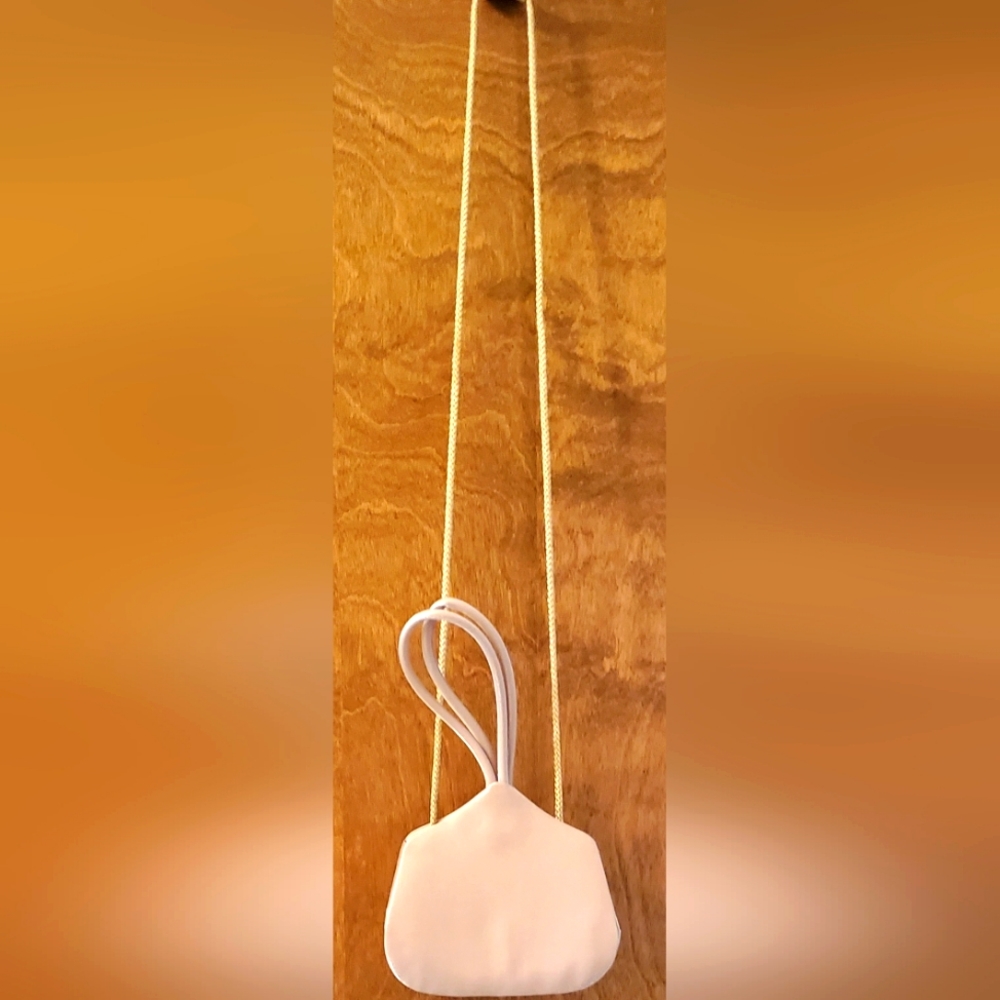 SASHA NEW YORK, Teardrop purse,  Beige, Satin Evening bag. VINTAGE. - Picture 5 of 7